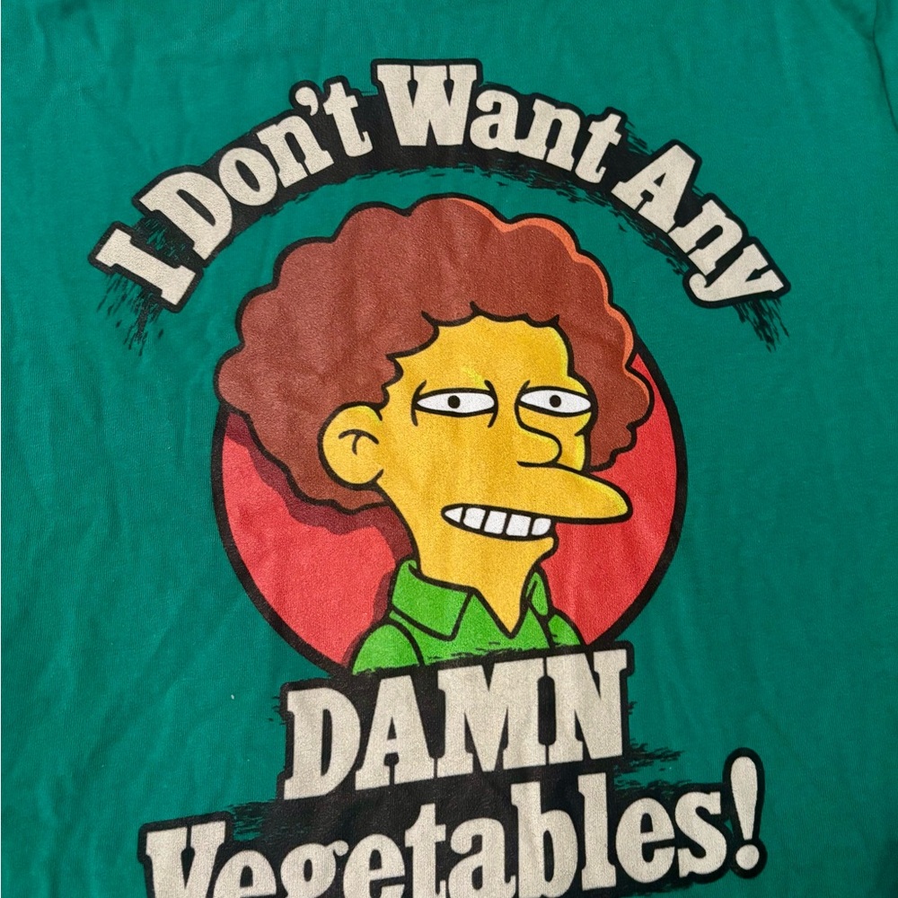 Adult Small Simpsons Green T - Picture 2 of 3